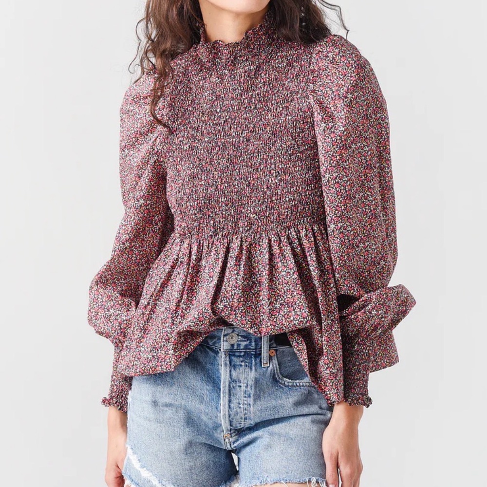 Brigitte Herskind Kai Blouse Liberty Red 34 XS